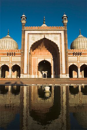 pillars arch corridor - Facade of a mosque, Jama Masjid, New Delhi, India Stock Photo - Premium Royalty-Free, Code: 630-01191865