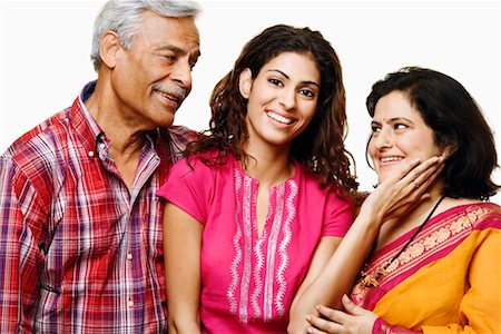 simsearch:630-01296751,k - Close-up of a young woman and her parents smiling Stock Photo - Premium Royalty-Free, Code: 630-01296865