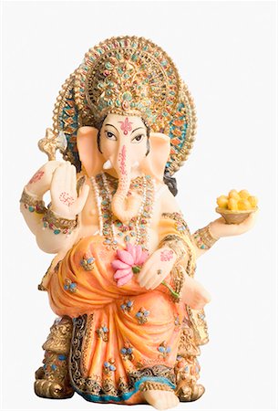 elephant god - Close-up of the statue of God Ganesha Stock Photo - Premium Royalty-Free, Code: 630-01708193