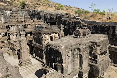 Old ruins of a building, Kailash Temple, Ellora, Aurangabad, Maharashtra, India Stock Photo - Premium Royalty-Free, Code: 630-01708985