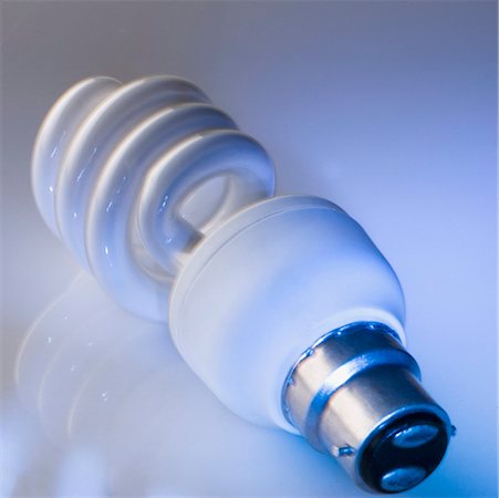 Close-up of a compact fluorescent light bulb Stock Photo - Premium Royalty-Free, Code: 630-01709856