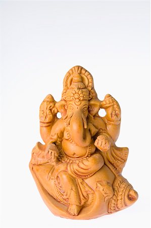 elephant god - Close-up of a statue of Lord Ganesha Stock Photo - Premium Royalty-Free, Code: 630-01875726