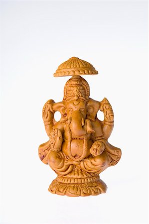 elephant god - Close-up of a statue of Lord Ganesha Stock Photo - Premium Royalty-Free, Code: 630-01875722