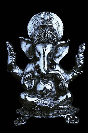 elephant god - Close-up of a statue of God Ganesha Stock Photo - Premium Royalty-Free, Code: 630-01877866