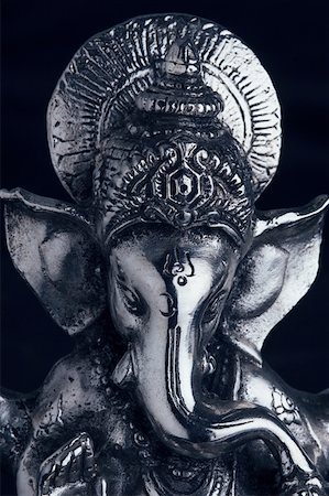 elephant god - Close-up of a statue of God Ganesha Stock Photo - Premium Royalty-Free, Code: 630-01877867