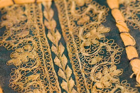 fabric designs patterns - Close-up of embroidery on a fabric Stock Photo - Premium Royalty-Free, Code: 630-01877878