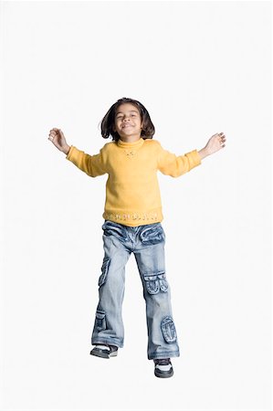 simsearch:630-02221120,k - Portrait of a girl dancing Stock Photo - Premium Royalty-Free, Code: 630-02220558