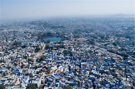 simsearch:630-03479347,k - Aerial view of a city, Jodhpur, Rajasthan, India Stock Photo - Premium Royalty-Free, Code: 630-03479112