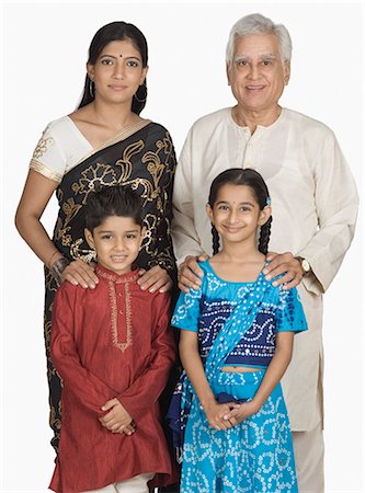 Portrait d'une famille Photographie de stock - Premium Libres de Droits, Code: 630-03479722