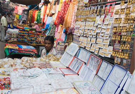 retail market of clothes in india - Stall in a market, Delhi, India Stock Photo - Premium Royalty-Free, Code: 630-03480453