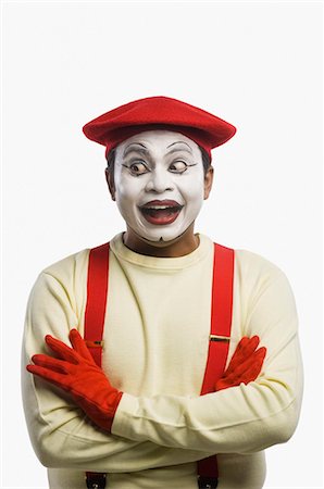 funny pictures indians people - Mime rolling eyes Stock Photo - Premium Royalty-Free, Code: 630-03480677