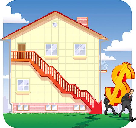 simsearch:630-03481458,k - Downfall in real estate prices Foto de stock - Sin royalties Premium, Código: 630-03481826