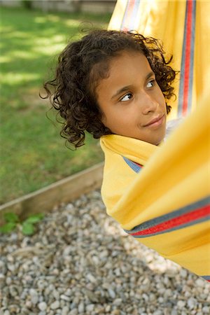 simsearch:632-05604245,k - Girl relaxing in hammock Stock Photo - Premium Royalty-Free, Code: 632-05604309