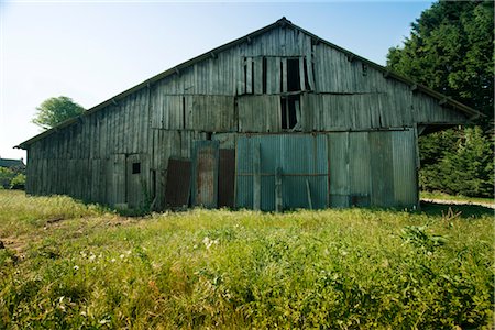 photos old barns - Dilapidated barn Foto de stock - Sin royalties Premium, Código: 632-05760158