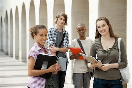 University students on campus Stock Photo - Premium Royalty-Free, Code: 632-05816174