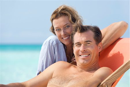 simsearch:632-05845211,k - Couple spending time at beach, portrait Stock Photo - Premium Royalty-Free, Code: 632-05845365