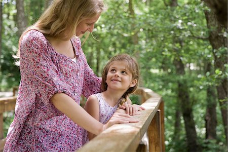 simsearch:632-05816381,k - Mother and daughter bonding outdoors Stock Photo - Premium Royalty-Free, Code: 632-05845611