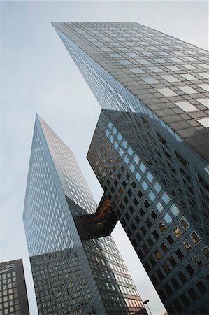 paris la defense - Modern skyscrapers, low angle view Stock Photo - Premium Royalty-Free, Code: 632-06317330