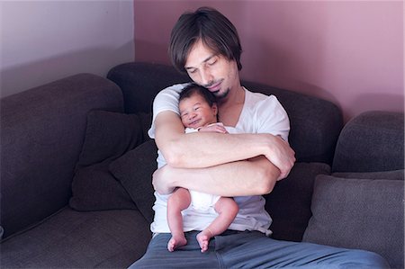 simsearch:632-08001820,k - Father with baby, portrait Stock Photo - Premium Royalty-Free, Code: 632-07674716