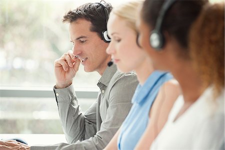 simsearch:6109-06002816,k - Working in call center Stock Photo - Premium Royalty-Free, Code: 632-08001860