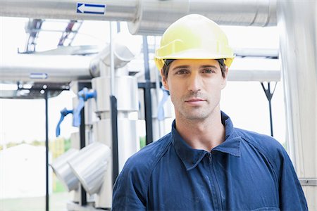 Worker at industrial plant, portrait Stock Photo - Premium Royalty-Free, Code: 632-08130016