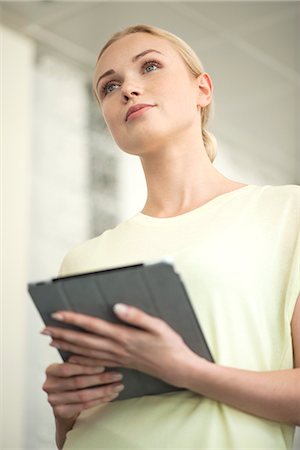 simsearch:632-07161246,k - Businesswoman with digital tablet at presentation Stock Photo - Premium Royalty-Free, Code: 632-08227862