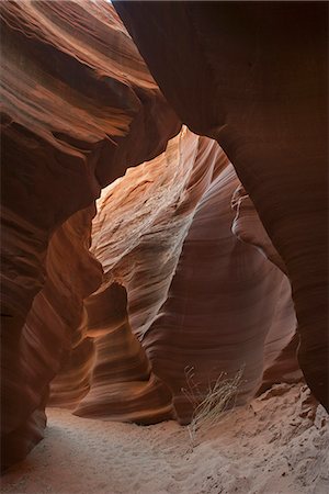 swirling rock formation - Beautifully swirled sandstone walls in Rattlesnake Canyon, Arizona, USA Stock Photo - Premium Royalty-Free, Code: 632-08331446