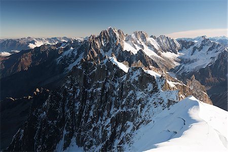 Majestic, snow-capped mountain peaks Stock Photo - Premium Royalty-Free, Code: 632-08886709