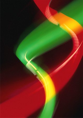 simsearch:695-03382978,k - Light effect in two twisting beams, red, green and yellow. Stock Photo - Premium Royalty-Free, Code: 632-01138309