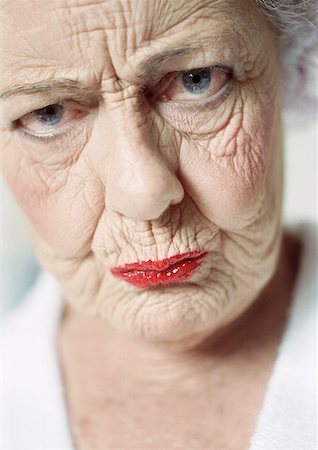 photos of 70 year old women faces - Elderly woman frowning, portrait, close-up Stock Photo - Premium Royalty-Free, Code: 632-01144159