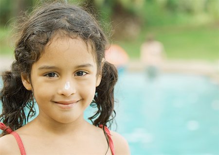 simsearch:632-01193783,k - Girl, portrait, pool in background Stock Photo - Premium Royalty-Free, Code: 632-01193780
