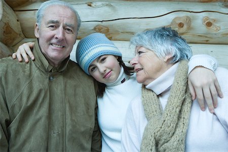 simsearch:696-03401677,k - Senior couple with granddaughter, portrait Stock Photo - Premium Royalty-Free, Code: 632-01380800