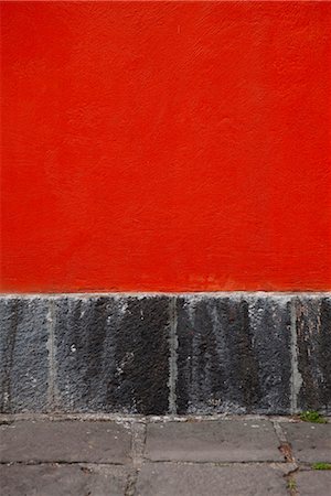 painted - Red stucco wall, close-up Stock Photo - Premium Royalty-Free, Code: 632-03779506