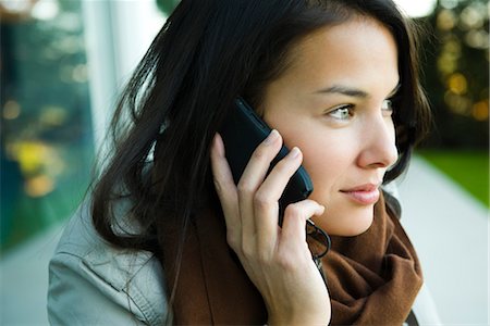simsearch:632-05401320,k - Young woman using cell phone, portrait Stock Photo - Premium Royalty-Free, Code: 632-03847619