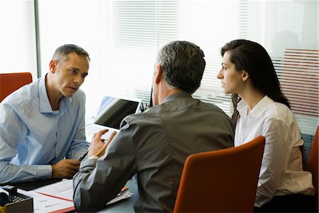 Businessman meeting with clients Foto de stock - Sin royalties Premium, Código: 632-03848045