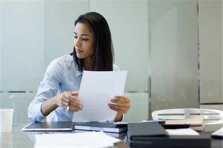 female office worker - Businesswoman working Stock Photo - Premium Royalty-Free, Code: 632-03897915