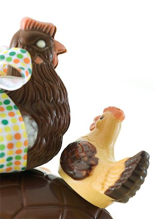 simsearch:6113-07790394,k - Chocolate chickens Stock Photo - Premium Royalty-Free, Code: 633-01272380