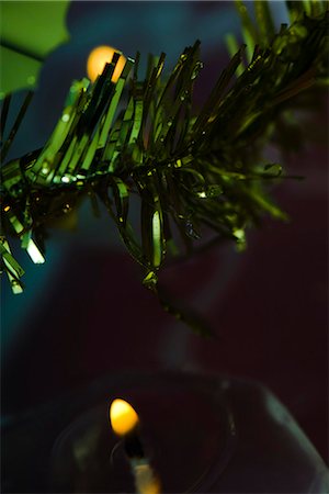 simsearch:633-02418107,k - Close-up of Christmas tree branch, cropped Stock Photo - Premium Royalty-Free, Code: 633-02418060
