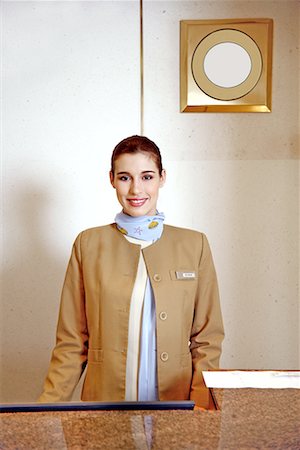 Hotel Receptionist Stock Photo - Premium Royalty-Free, Code: 644-01435919