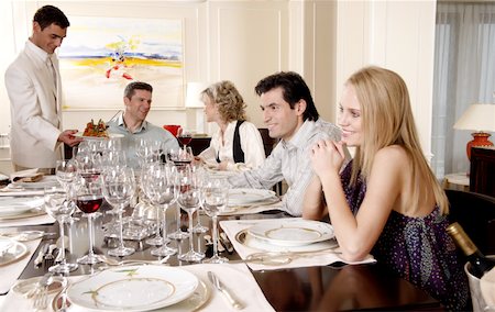 People dining Stock Photo - Premium Royalty-Free, Code: 644-01436204