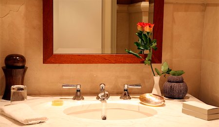 Bathroom sink Stock Photo - Premium Royalty-Free, Code: 644-01436579
