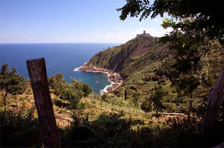 View of coast, San Sebastian, Spain Stock Photo - Premium Royalty-Free, Code: 644-01438020