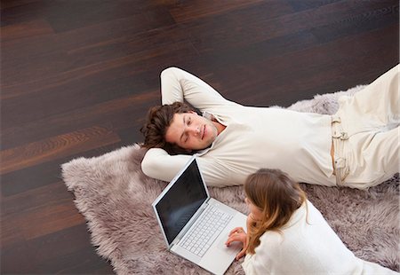 rugs - Couple relaxing together on rug Stock Photo - Premium Royalty-Free, Code: 649-05820583