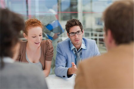 simsearch:649-06000952,k - Business people talking in meeting Stock Photo - Premium Royalty-Free, Code: 649-06000878