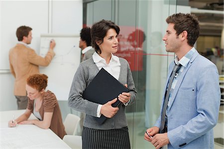 simsearch:649-06000952,k - Business people talking in meeting Stock Photo - Premium Royalty-Free, Code: 649-06000889