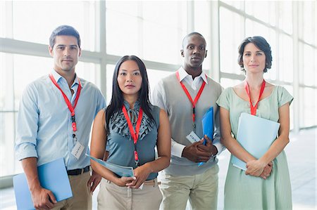 simsearch:649-06040639,k - Business people wearing name tags Stock Photo - Premium Royalty-Free, Code: 649-06040661