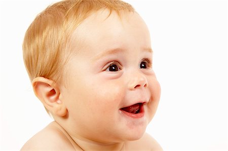 simsearch:632-03027302,k - Close up of toddler boys smiling face Stock Photo - Premium Royalty-Free, Code: 649-06488936