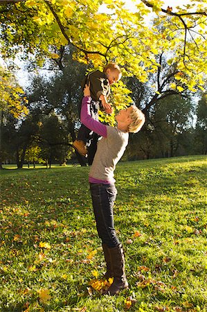 Mother and son playing in park Stock Photo - Premium Royalty-Free, Code: 649-06532691
