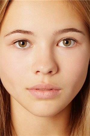 simsearch:649-06717849,k - Close up of teenage girls face Stock Photo - Premium Royalty-Free, Code: 649-06622435