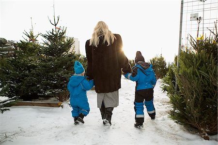 simsearch:649-05950793,k - Mother and sons choosing Christmas tree Stock Photo - Premium Royalty-Free, Code: 649-06622452